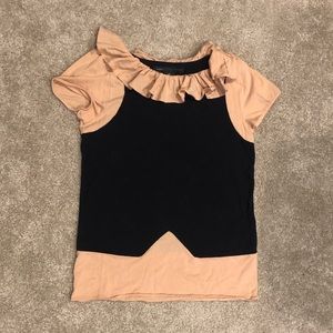 Tan and black Marc by Marc Jacobs shirt